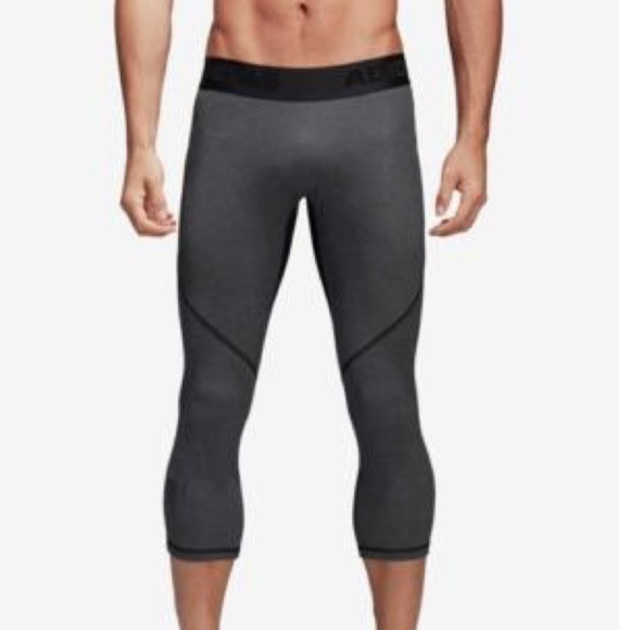 Adidas Men's Alphaskin Climacool Cropped Leggings NEW Size 2XL - Picture 1 of 9